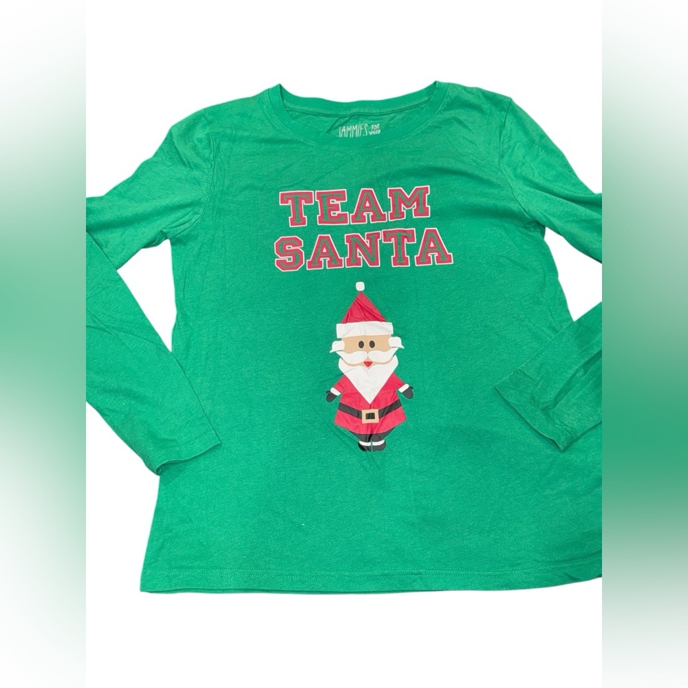 ✨ 5/$30 ✨‎ Green Team Santa Pajama Shirt